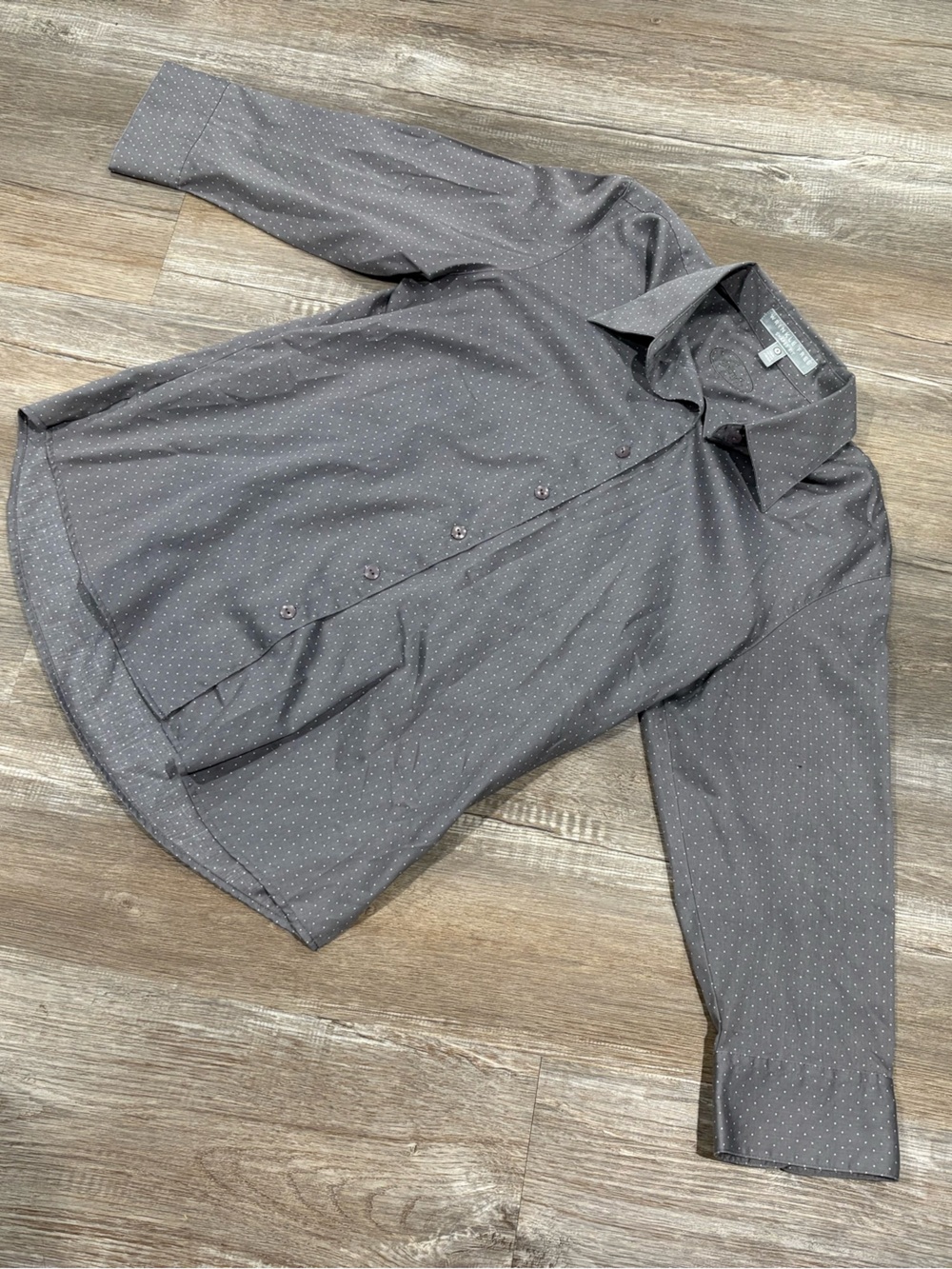 Foxcroft Grey Microdot Button-Down Shirt